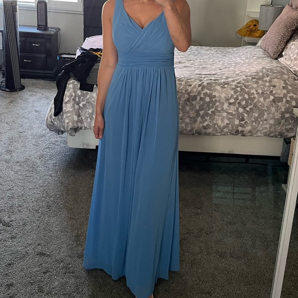 WORN ONCE - Bridesmaid Dress in Cornflower Blue - Picture 2 of 14